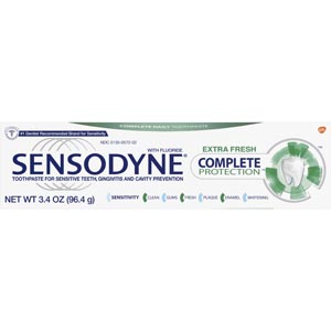 [08560] Sensodyne® Complete Protection Extra Fresh Toothpaste, 3.4 oz. tube