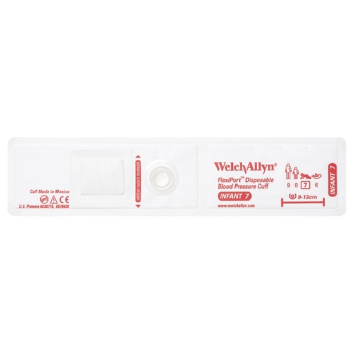 [SOFT-07] Welch Allyn Flexiport Soft Infant Disposable Blood Pressure Cuff, 20/Pack