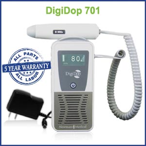[DD-701-D5] Newman Digidop Handheld Display Digital Doppler (DD-701) & 5MHz Vascular Probe