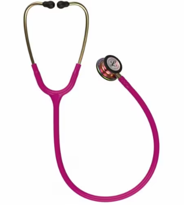 [5806] 3M™ Littmann® Classic III Stethoscope, Rainbow Finish, Raspberry Tube, 27"