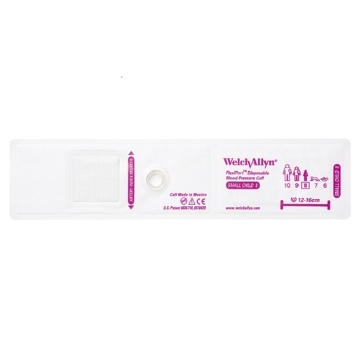 [SOFT-08] Welch Allyn Flexiport Soft Small Child Disposable Blood Pressure Cuff, 20/Pack