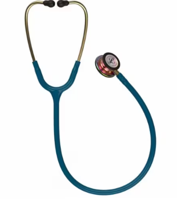 [5807] 3M™ Littmann® Classic III Stethoscope, Rainbow Finish, Caribbean Blue Tube, 27" 