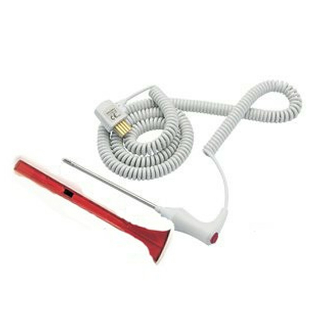 [02895-100] Welch Allyn 9 feet Adult Rectal Temperature Probe and Well Assembly for Monitors, Red