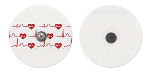 [T715-50] Bio Protech Telectrode ECG Electrode, PE Foam, Adult, Round, 55mm, Gen Purpose, Stress & Holter