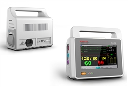 [0-730000P] Schiller T-Lite Patient Monitor w/ Built-In Printer:5-Lead ECG Cable, Adult Cuff, Analog Oximetr