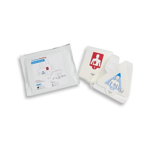 [8900-0185] Zoll OneStep Replacement Training Electrodes, Anterior & Posterior