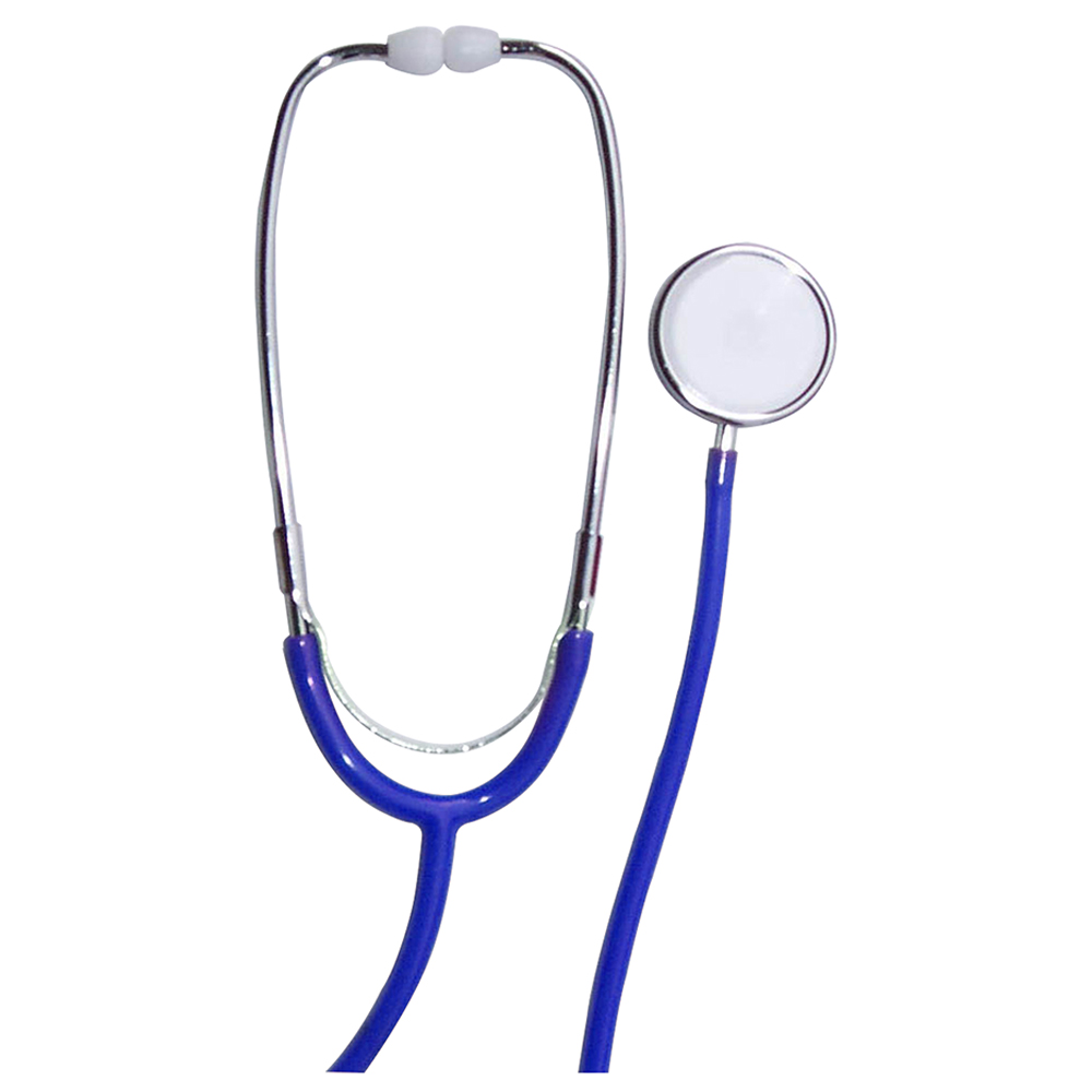 [1100BL] Dukal Tech-Med 22 inch Single Head Stethoscope, Blue, 100/Pack