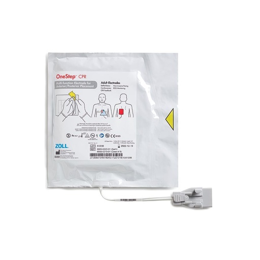 [8900-0213-01] Zoll Onestep Resuscitation Electrode, CPR, AP, For M, R, & X Series Defibrillators