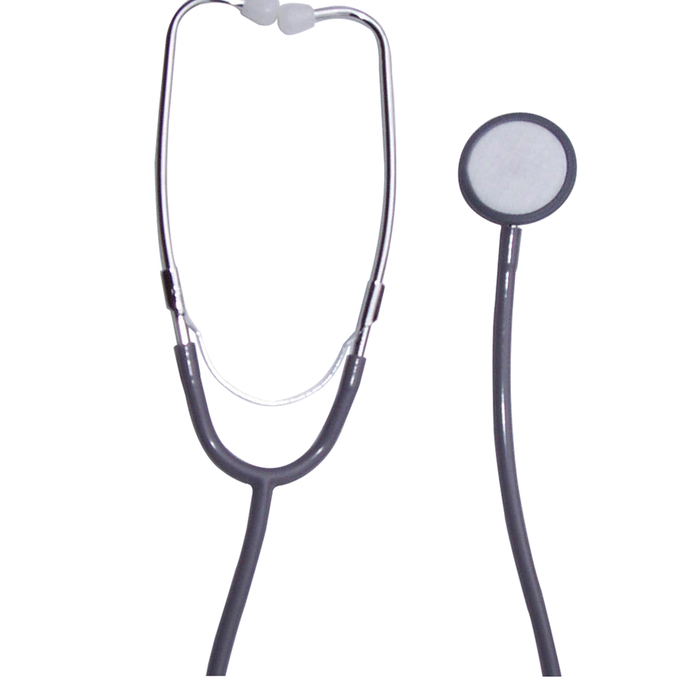 [1100GY] Dukal Tech-Med 22 inch Single Head Stethoscope, Grey, 100/Pack