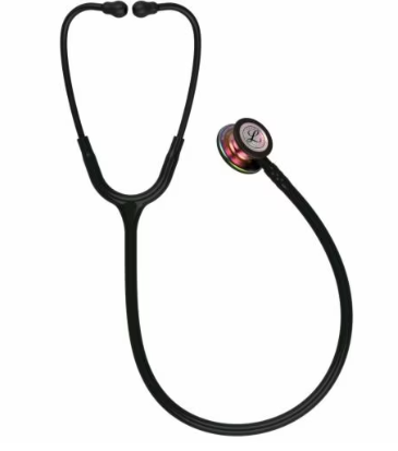 [5870] 3M™ Littmann® Classic III Stethoscope, Rainbow-Finish Chestpiece, Black Tubing, 27"