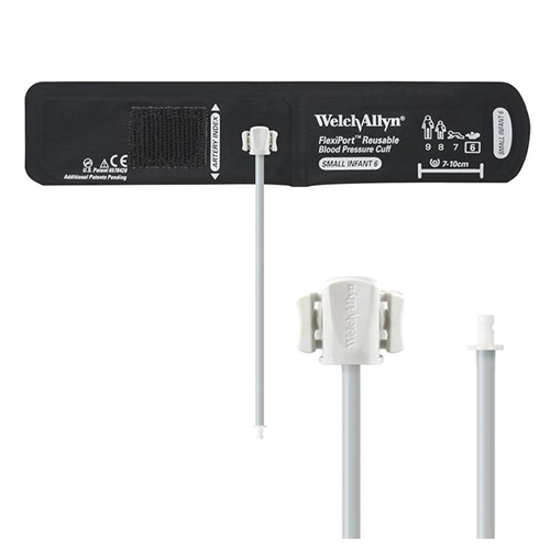 [REUSE-06-1HP] Welch Allyn Flexiport Small Infant Reusable Blood Pressure Cuff with 1-Tube, Bayonet Connector for Blood Pressure Monitor