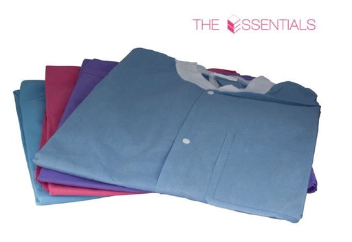 [DLJ-CBS] 3D Essentials Lab Coats, Choose Color, Knee Length, 10Pk