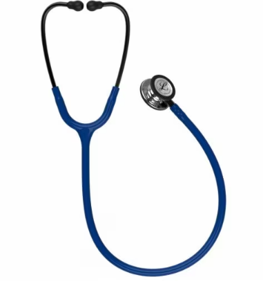 [5863] 3M™ Littmann® Classic III Stethoscope, Mirror Chestpiece, Navy Blue Tubing, 27"