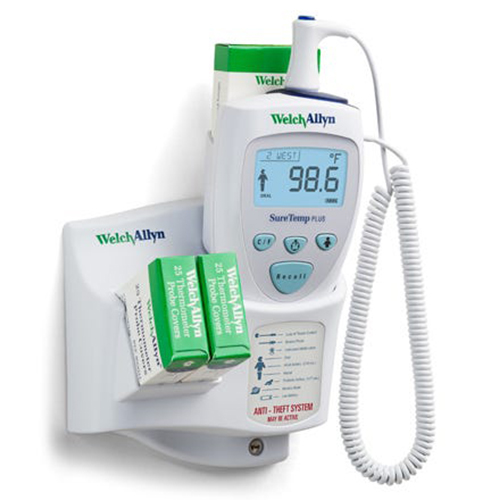 [01692-200] Welch Allyn SureTemp Plus 692 Wall-Mount Electronic Thermometer with ID Location Field and 4 feet Oral Probe
