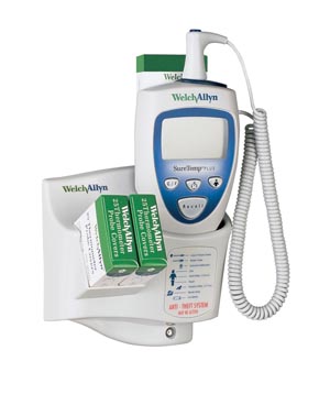 [01692-201] Welch Allyn Suretemp®Plus692Elect. Thermtr, Wall Mt, Secty System, ID Locat Field, Rectal Prb&wl