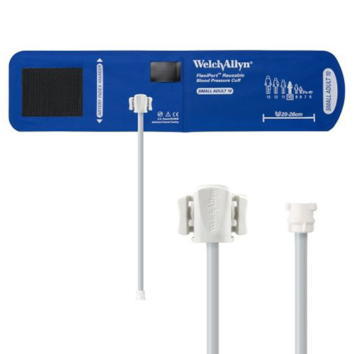 [REUSE-10-1MQ] Welch Allyn Flexiport Small Adult Reusable Blood Pressure Cuff with 1-Tube, Locking Connector for Blood Pressure Monitor