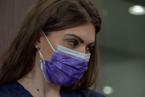 [ELM3-B] 3D-DENTAL Earloop Premium Masks 3-Ply 50/Bx Bodacious Blue