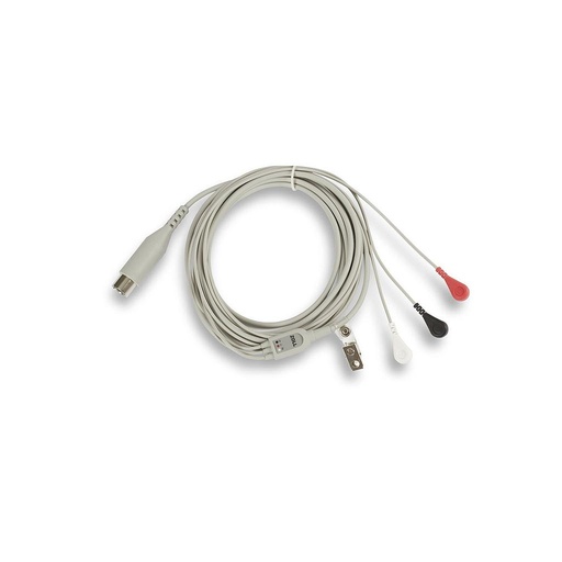 [8000-0025] Zoll AED AMI 3-Lead Wire ECG Patient Cable, 12"