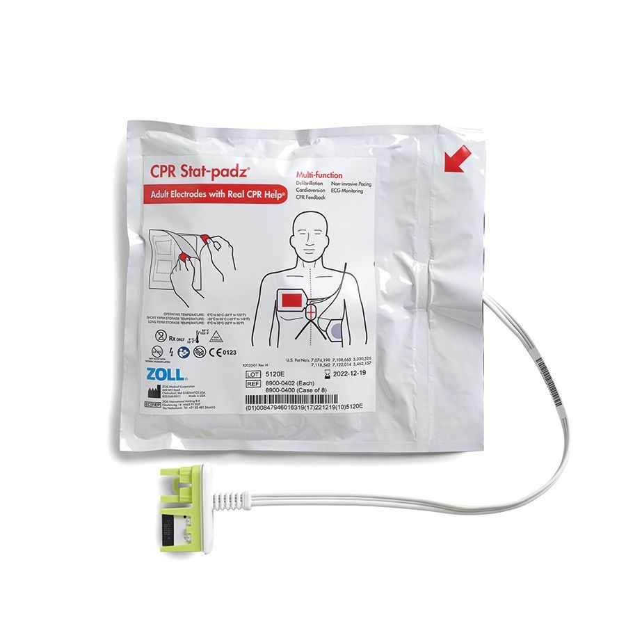 [8900-0400] Zoll AED Stat-Padz HVP Multi-Function Electrodes