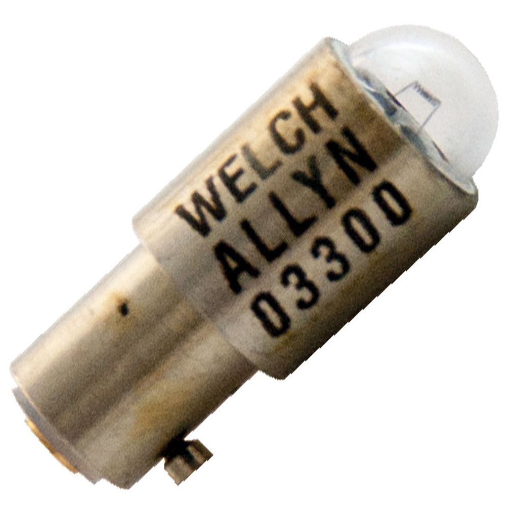 [03300-U] Welch Allyn 2.5V Replacement Halogen Lamp for 11511 and 11500 Ophthalmoscopes