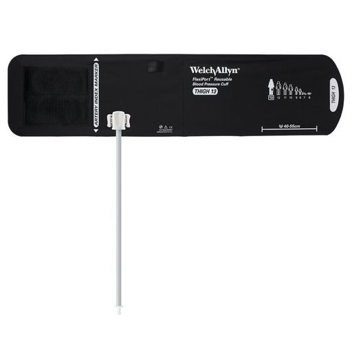 [REUSE-13-1HP] Welch Allyn Flexiport Reusable Blood Pressure Cuff with 1-Tube, Bayonet Connector for Blood Pressure Monitor, Thigh