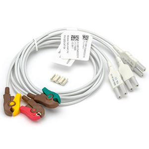 [9293-047-64] Welch Allyn Replacement Lead Set with AHA, V1-V3, Clips for V1-V3 ECG Clip, Gray