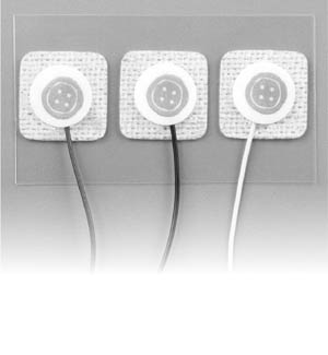 [2282] 3M™ Red Dot™ ECG Neonatal, 22mm x 22mm, Pre-Wired Radiolucent Electrode with Soft Cloth