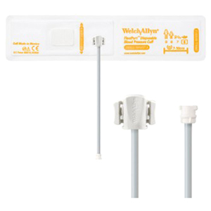 [SOFT-06-1MQ] Welch Allyn Flexiport Soft Small Infant Disposable Blood Pressure Cuff with 1-Tube, Locking Connector, 20/Pack