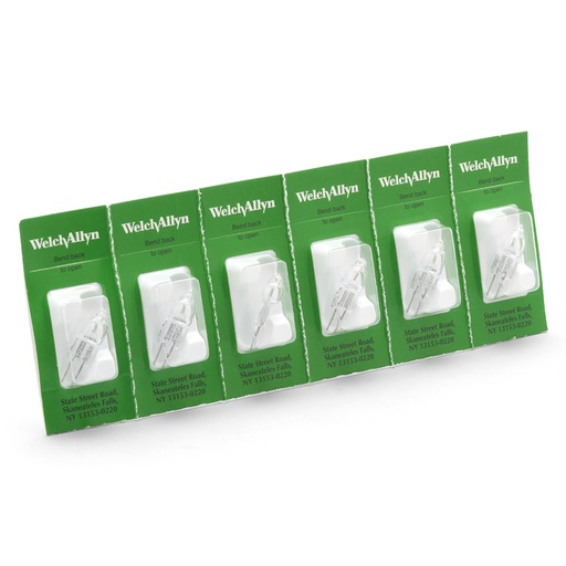 [06300-U6] Welch Allyn 20 w Replacement Halogen Lamp for LS100 Examination Light, 6/Pack