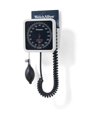 [7670-01] Welch Allyn 767 Wall Aneroid & Adult Cuff
