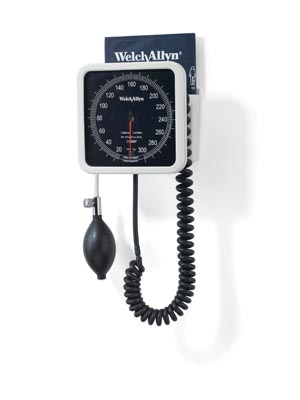 [7670-02] Welch Allyn 767 Wall Aneroid Manometer Only, 8 ft Tubing