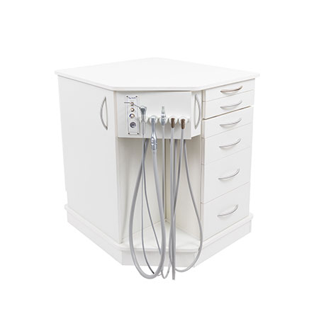 [1-020-1142] Summit Dental 900 Classic Mobile Cabinet + Auto 2HP, SE, HVE, WS-12 Water Bottle System