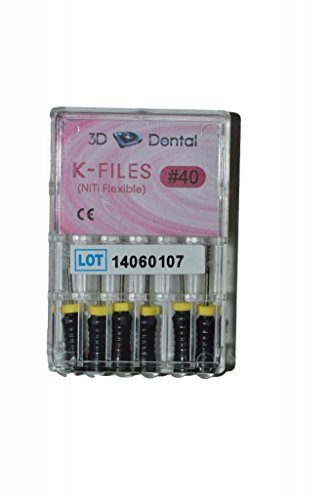 [KF2525] 3D Dental, K-Files Stainless Steel Flexible / 25mm #25 6/Pk