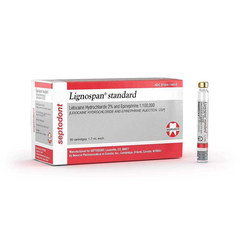 [01-A1100] Septodont Lignospan® Standard, Lidocaine (case of 20)