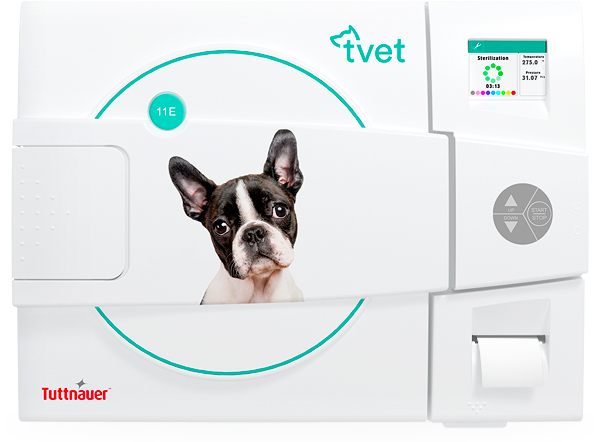 [TVET 11E-P w/Printer] Tuttnauer TVET 11E Automatic Veterinary Autoclave with Printer