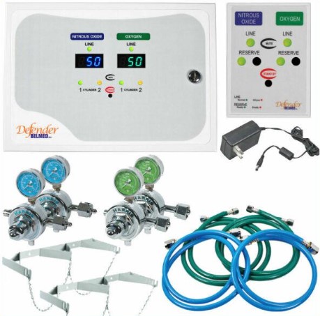 [A120] Belmed Defender Automatic Changeover Manifold System Wall Alarm w/out Pre Install Kit