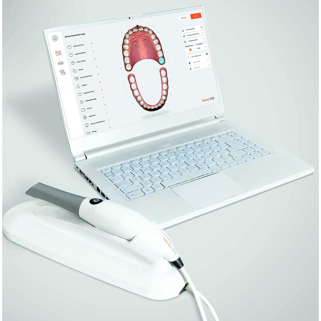 [HERON SCAN 3.1] 3DISC Heron™ IOS Intraoral Color Impression Scanner with Laptop and Software