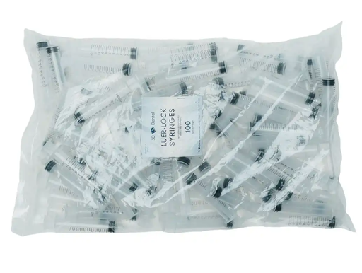 [EN12CC] 3D Dental, Luer Lock Syringe 12cc 100/Bx
