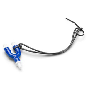 [9052] Welch Allyn Blood Pressure Cuff Adapter, Single Male Bayonet to Double Hose Barb Connector for BP Cuff
