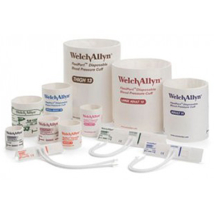 [5082-103-2] Welch Allyn Disposable Neonatal 3 Blood Pressure Cuff with 2-Tubes, Luer Slip Connector, 10/Box
