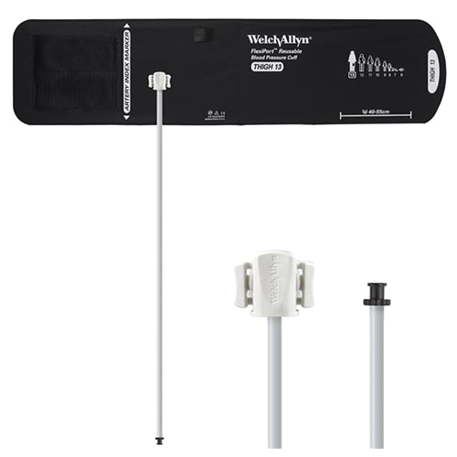 [REUSE-13-1TP] Welch Allyn Thigh FlexiPort Reusable Blood Pressure Cuff with 1-Tube, Tri-Purpose Connector for Blood Pressure Monitor