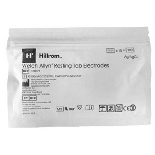 [108071] Welch Allyn Resting ECG Tab Electrodes, 5000/cs