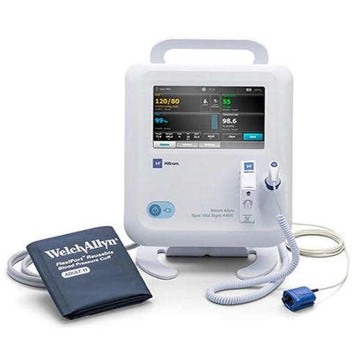 [44XT-B] Welch Allyn Spot Vital Signs 4400 Monitor with SureBP Non-invasive Blood Pressure, SureTemp Thermometer