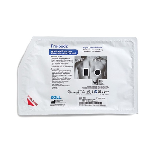 [8900-2105-01] ZOLL Pro-Padz® Radiolucent Liquid Gel Electrodes