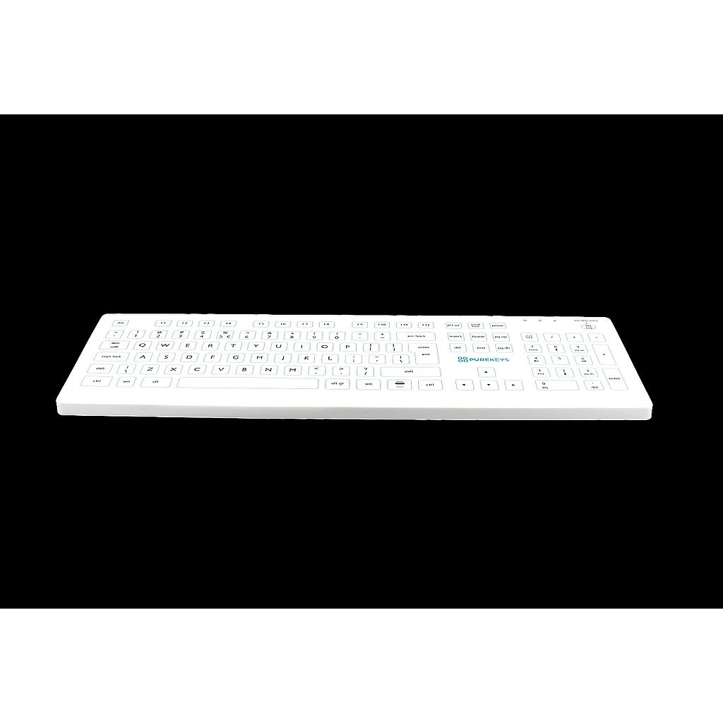 Purekeys Full Size Medical Keyboard, 105 Keys