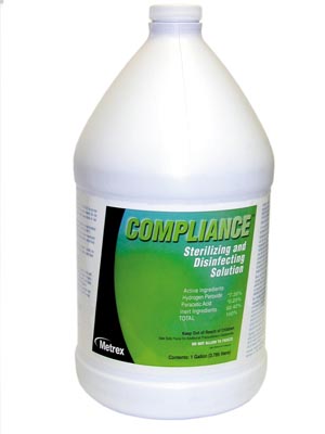 [10-2500] Metrex Compliance Sterilizing &amp; Disinfection Solution, Gallon