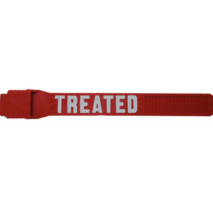 [EW1899T-RED] Leg Band - Stamped Treated, Red