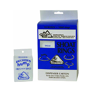 [2] Hill's Hump No. 2 Shoat Rings - 100 ct