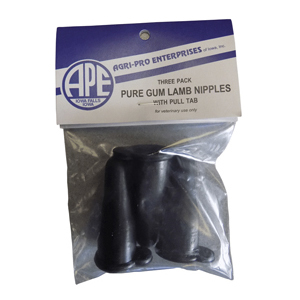 [460110] Pure Gum Lamb Nipples (3 Pack)
