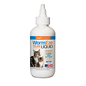 [001-0544] WormEze Liquid Dewormer for Cats &amp; Kittens - 4 oz
